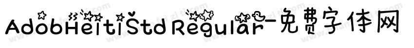 AdobHeitiStd Regular字体转换